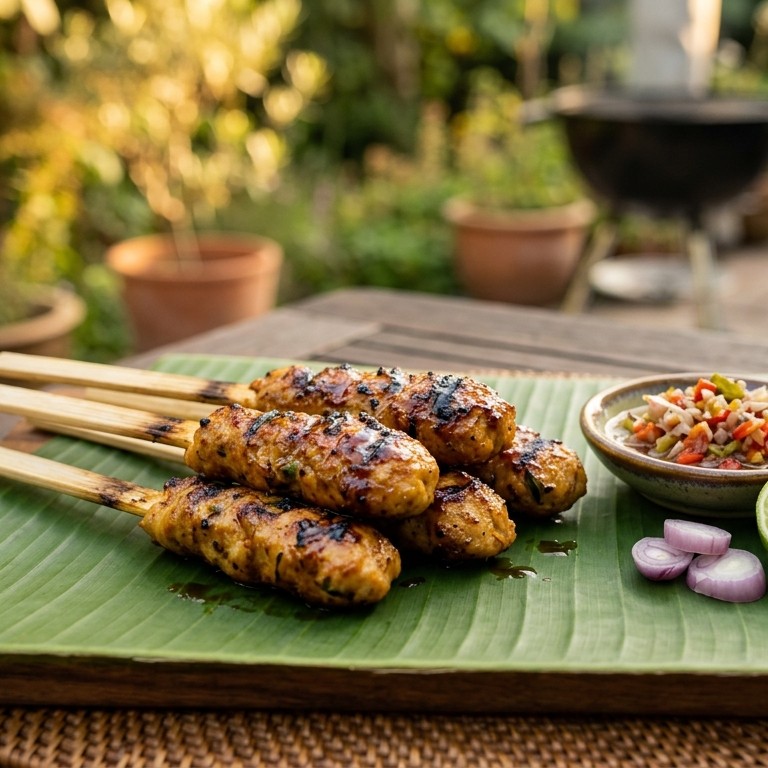 Sate van kippengehakt