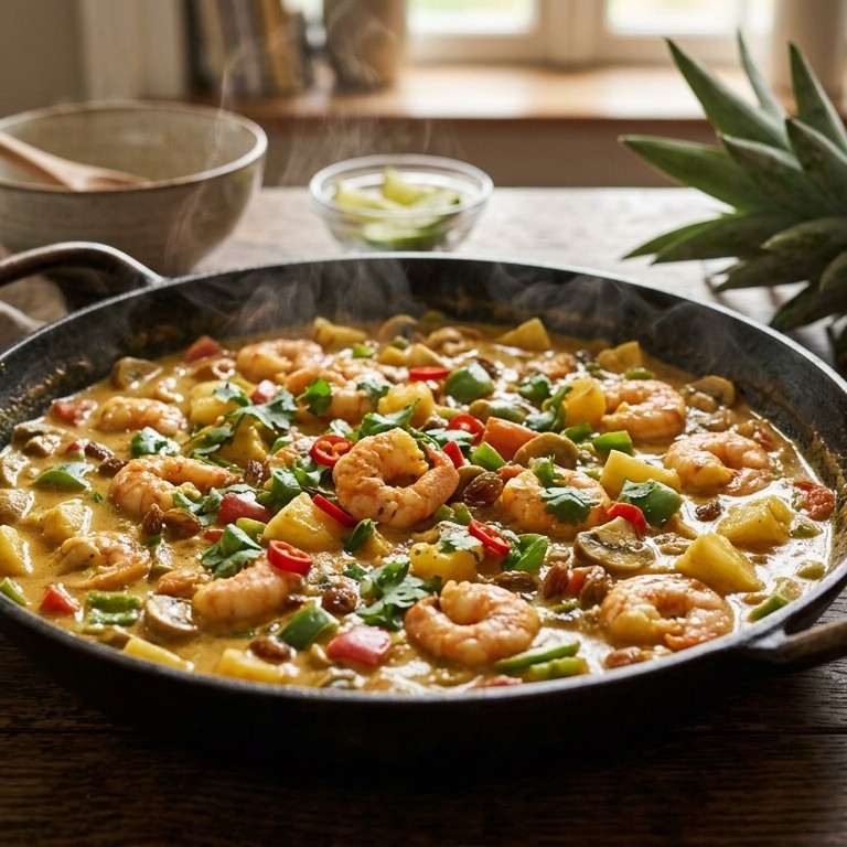 Scampi bombay (iets pikanter)