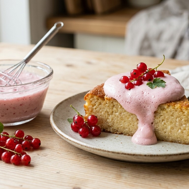 Schuimige bessensapsaus
