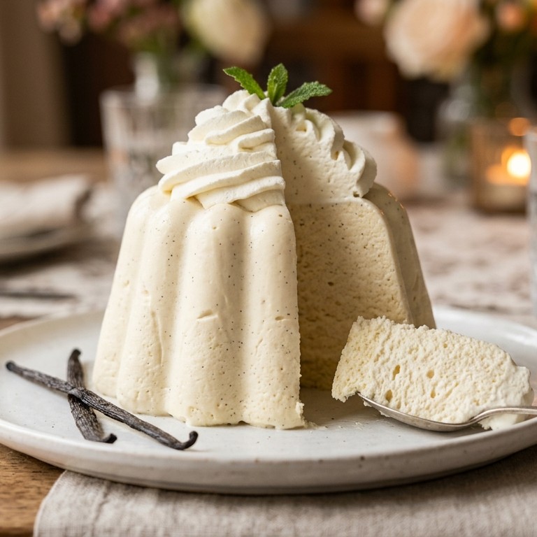 Schuimige vanille bavarois