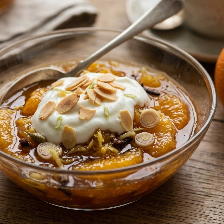 Sinaasappel-gembercompote