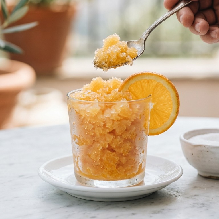 Sinaasappel-granita