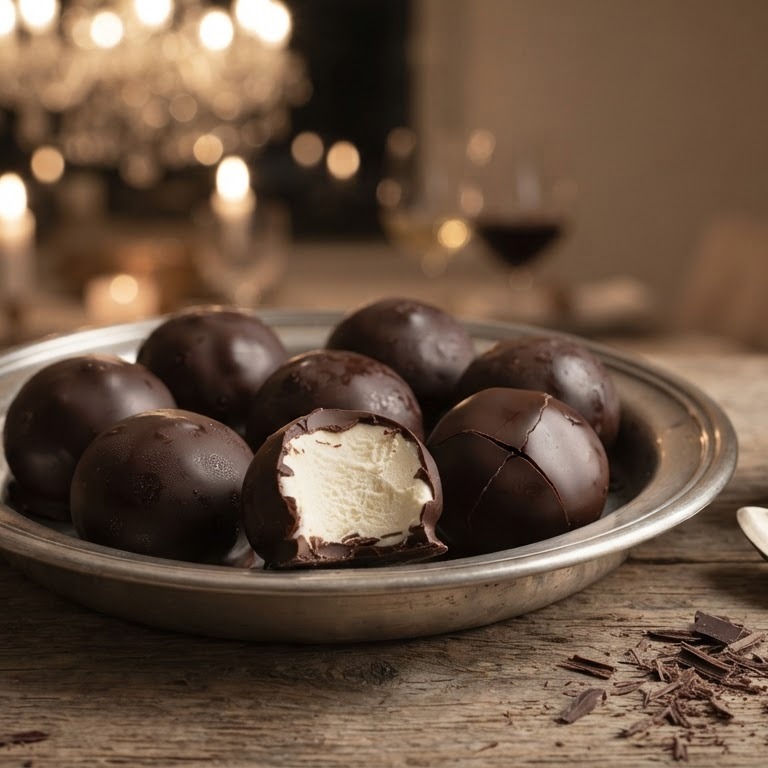 Slagroomijsbonbons