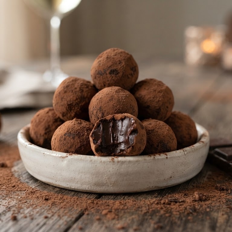 Slagroomtruffels
