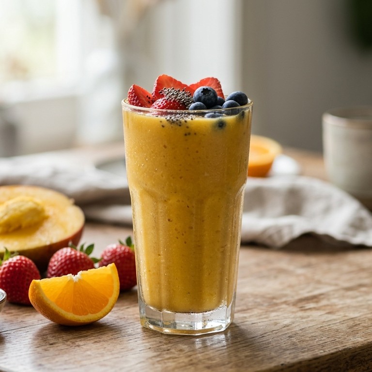 Smoothie met zomerfruit