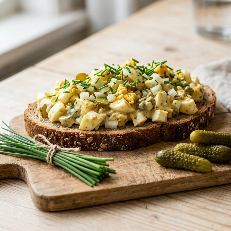Snelle eiersalade