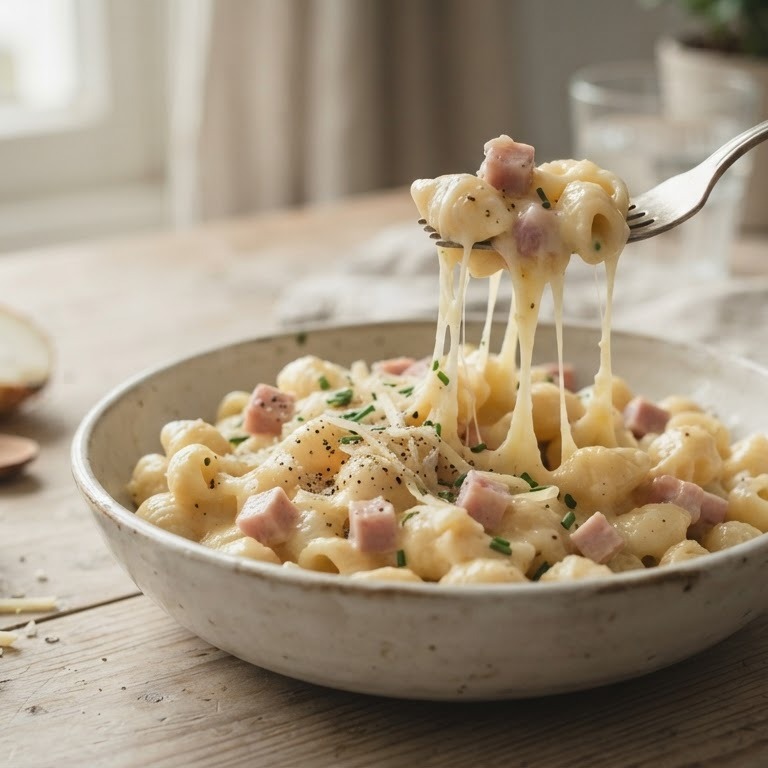Snelle pasta met kaas voor kinderen