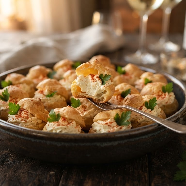 Soezen met kaasvulling voor buffet