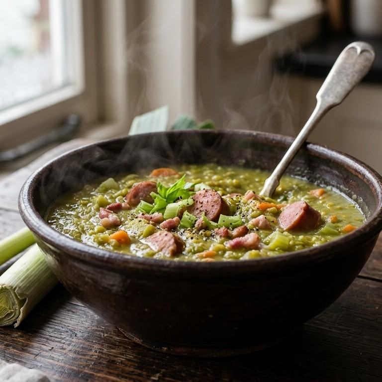 Sop Pollong (Indische erwtensoep)