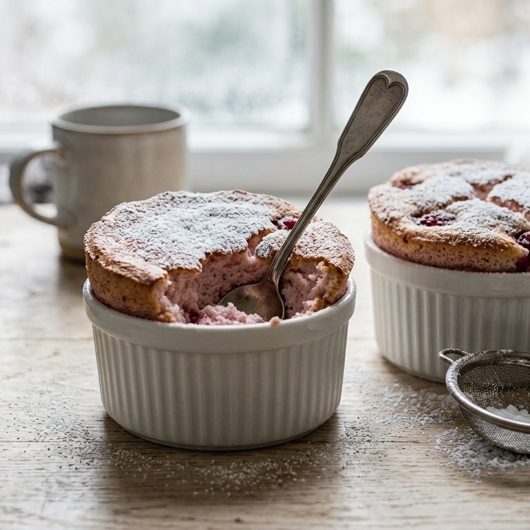 Soufflé met frambozen