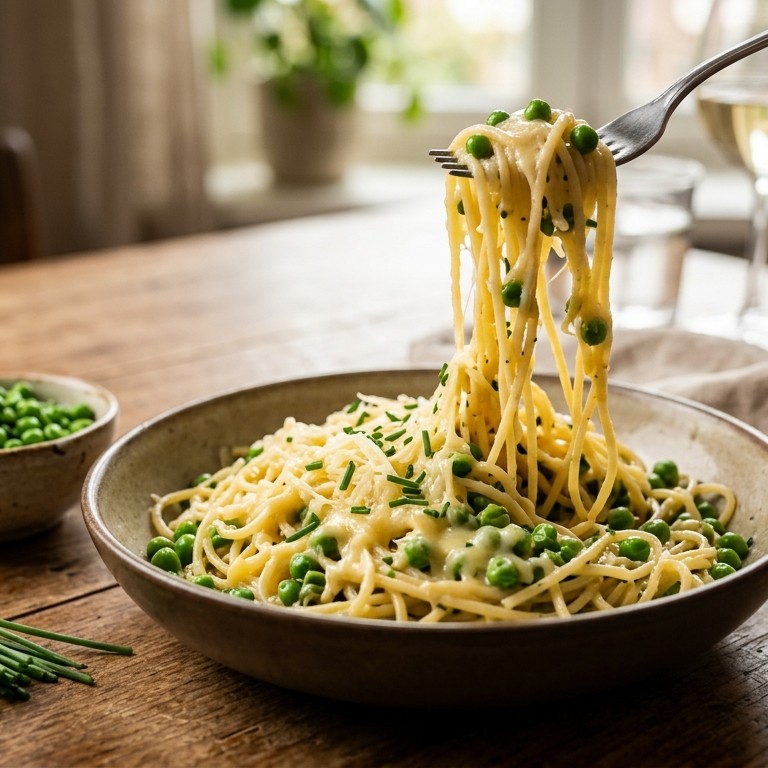 Spaghetti met belegen kaas