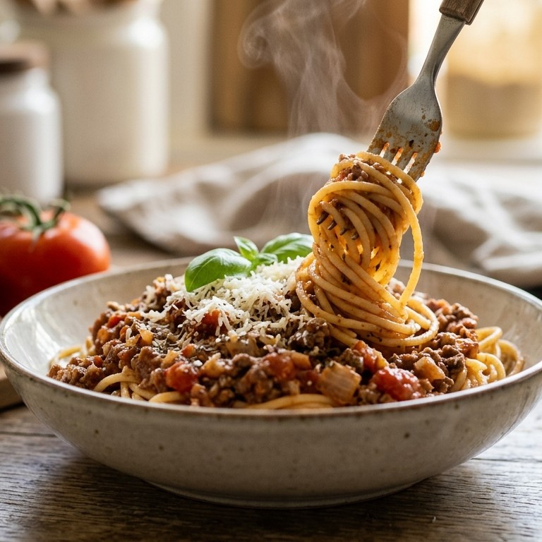 Spaghetti met gehaktsaus