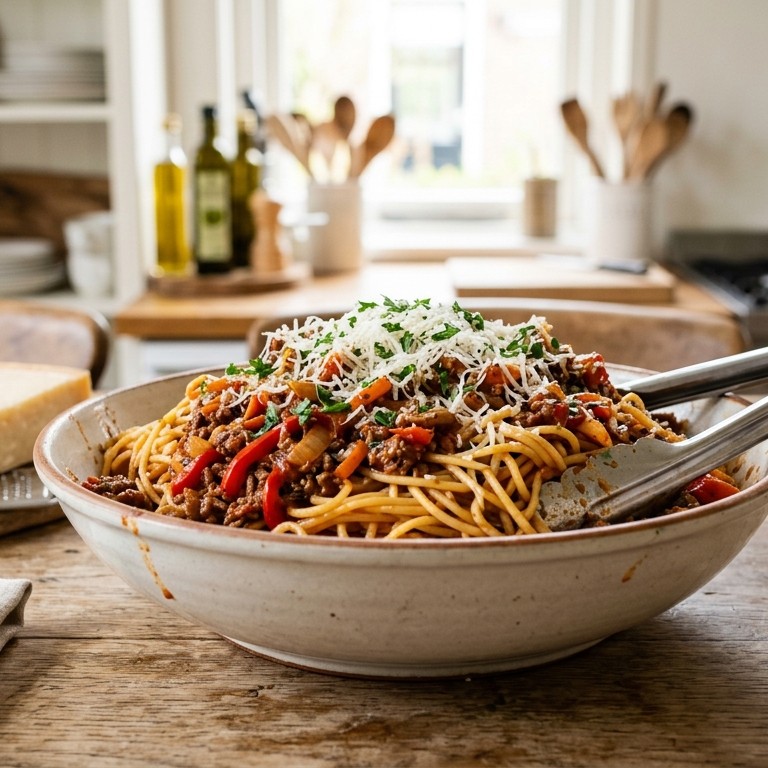 Spaghetti met gehaktsaus