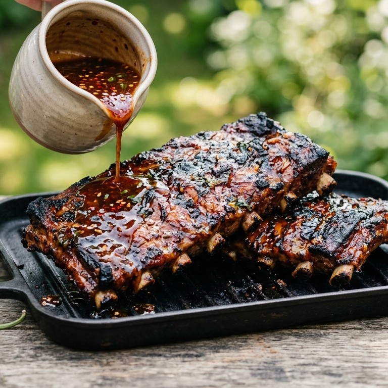 Spare-ribsmarinade met honing en citroensap