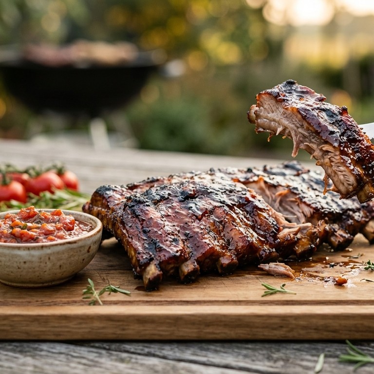 Spareribs met tomatenchutney
