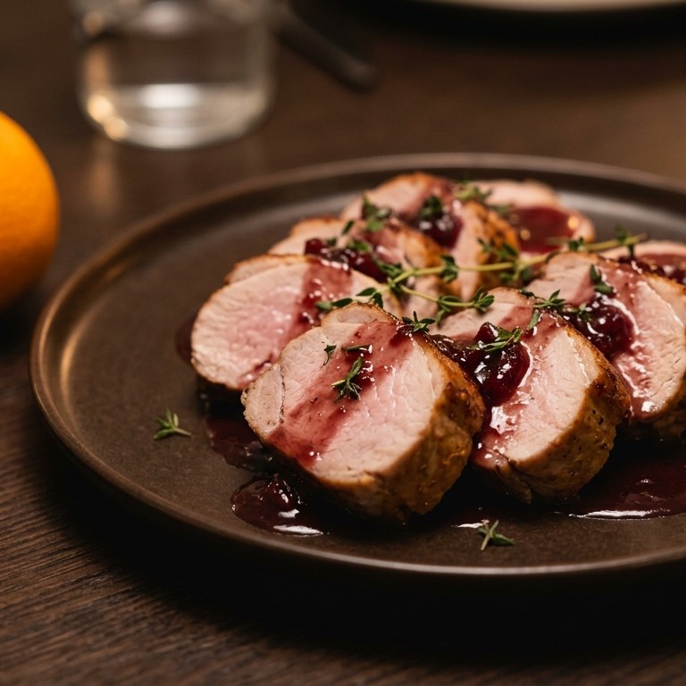 Speenfilet met cranberrysaus