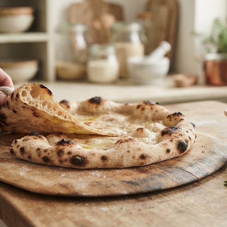 Spelt pizza bodem