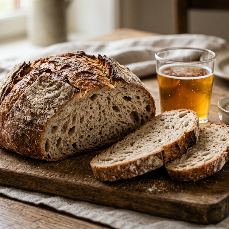 Spelt/rogge/bierbol zonder te kneden
