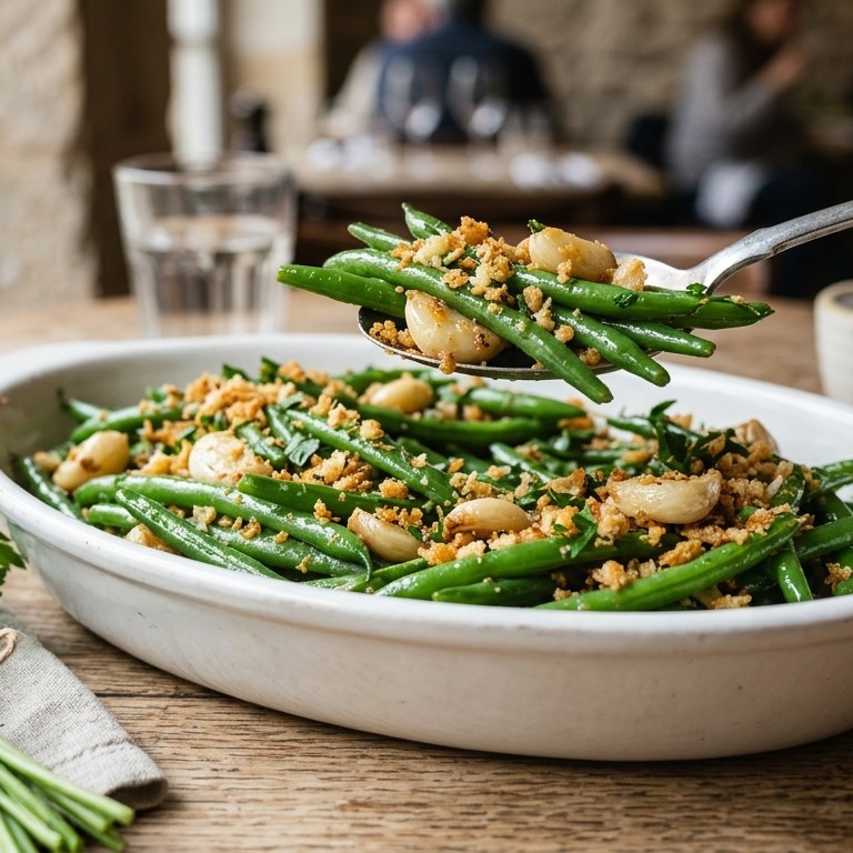 Sperziebonen met knoflook