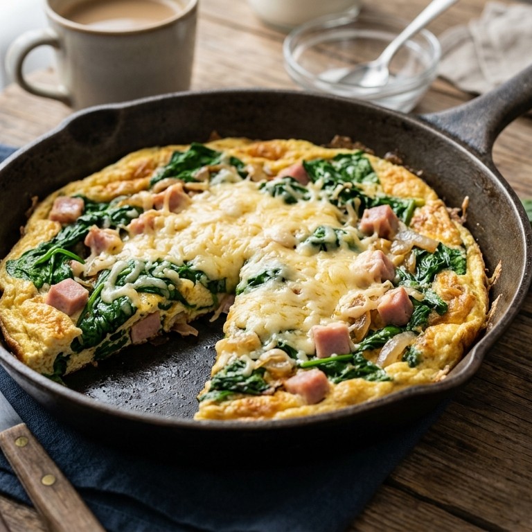 Spinazie-omelet