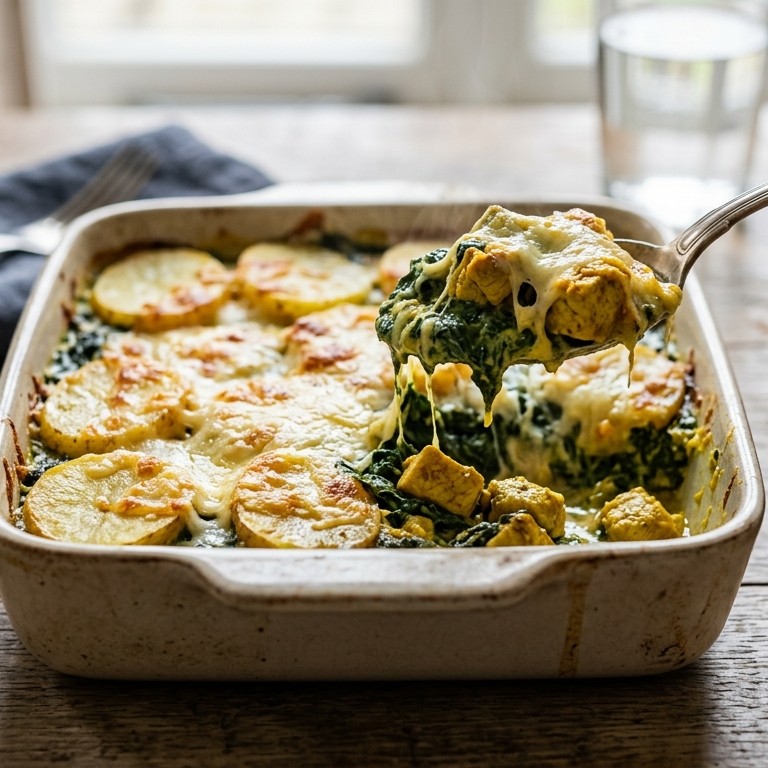 Spinazie uit de oven
