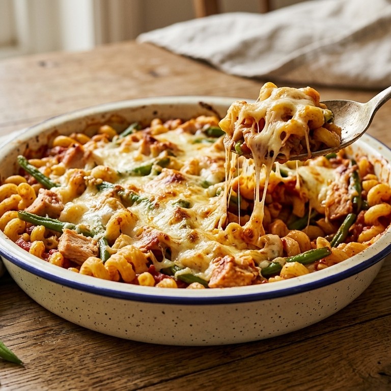 Spiraalmacaroni uit de oven