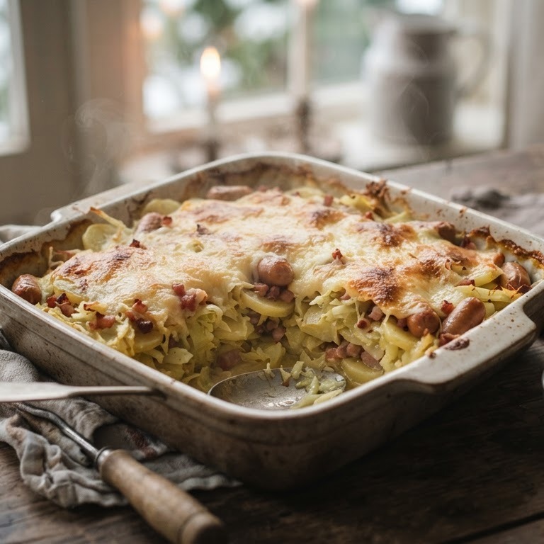Spitskool-ovenschotel