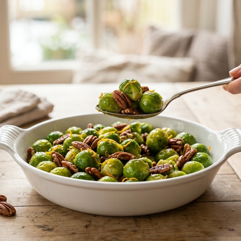 Spruitjes met pecannoten