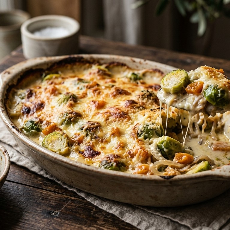 Spruitjesgratin