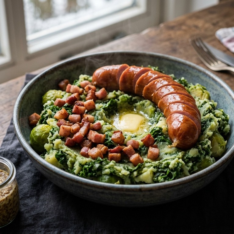 Stamppot boerekool en spruitjes