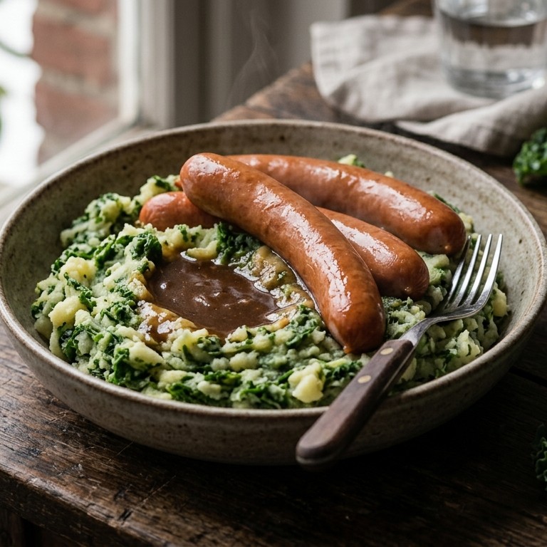 Stamppot boerenkool met knakworst