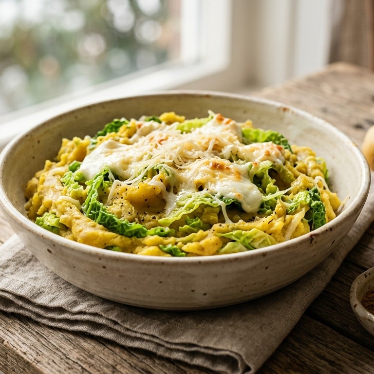 Stamppot savooiekool met mozzarella