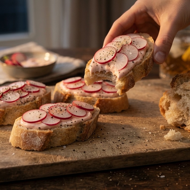 Stokbrood radijs-cocktail