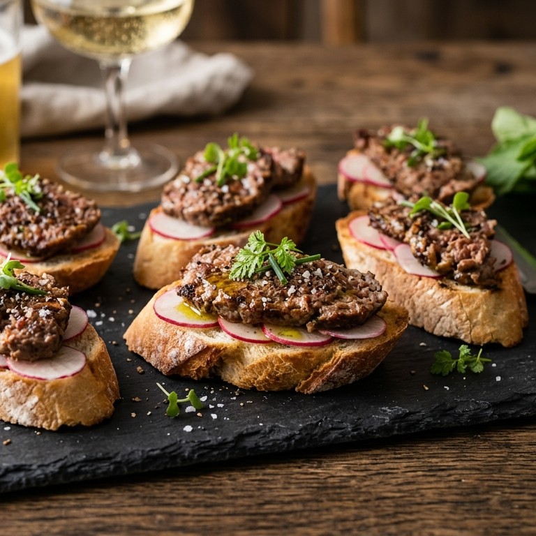 Stokbrood tartaar-radijs