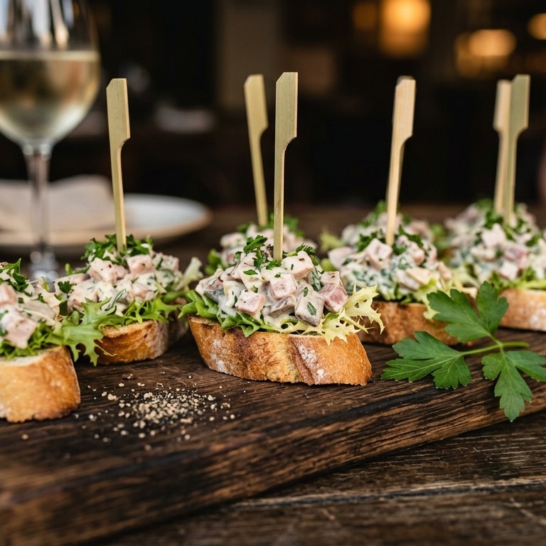 Stokbroodje casselerribsalade