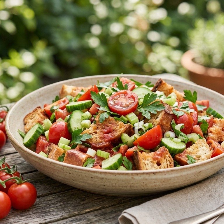 Stokbroodsalade met komkommer