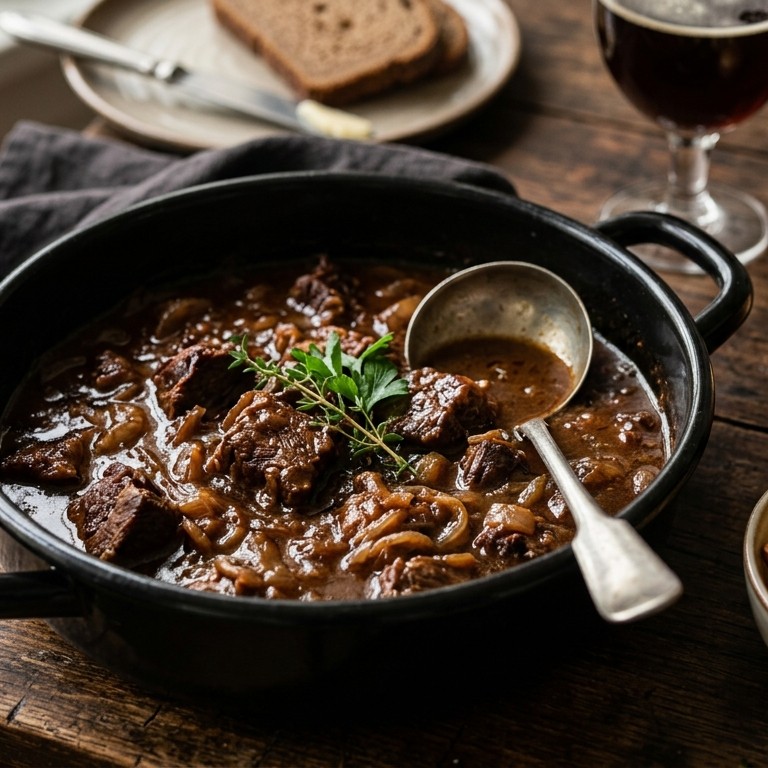 Stoofkarbonade met peperkoek