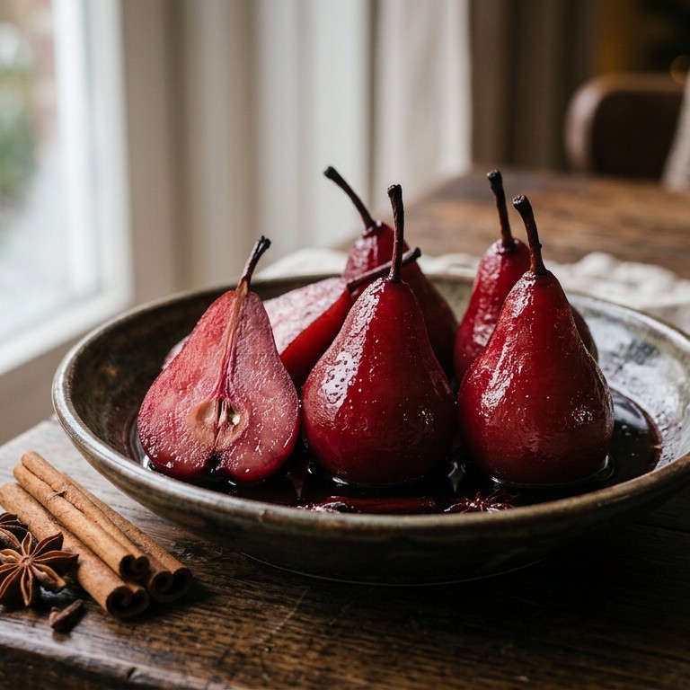 Stoofpeertjes in gluwein