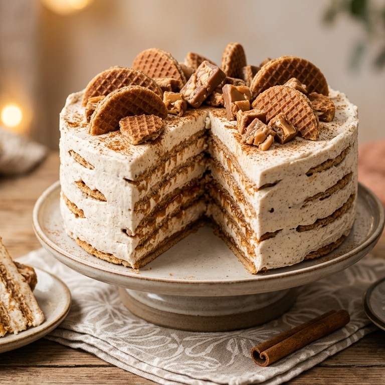 Stroopwafeltaart