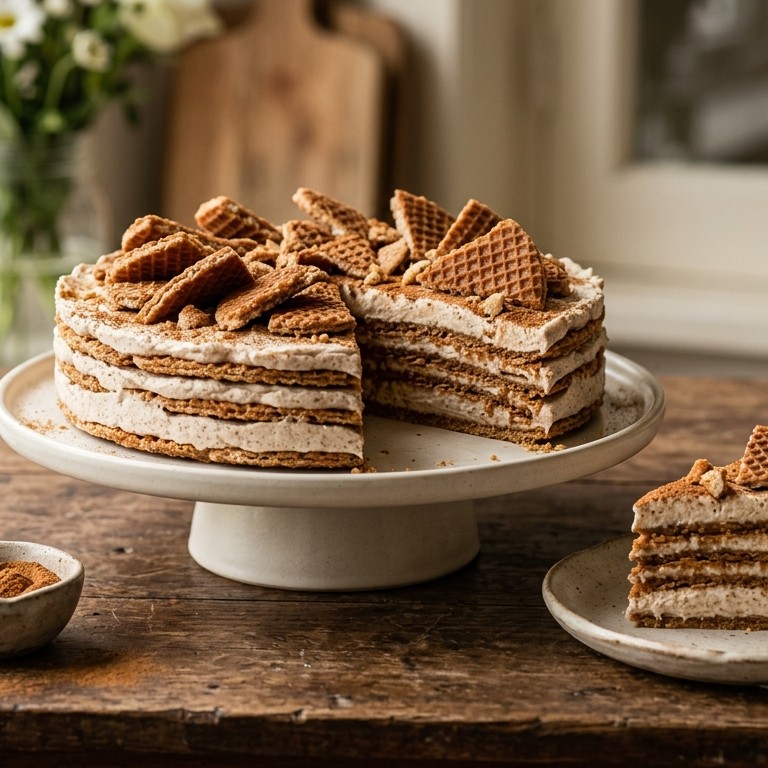 Stroopwafeltaart