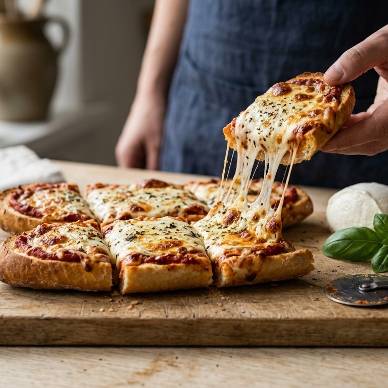 Supersnelle baquettepizza
