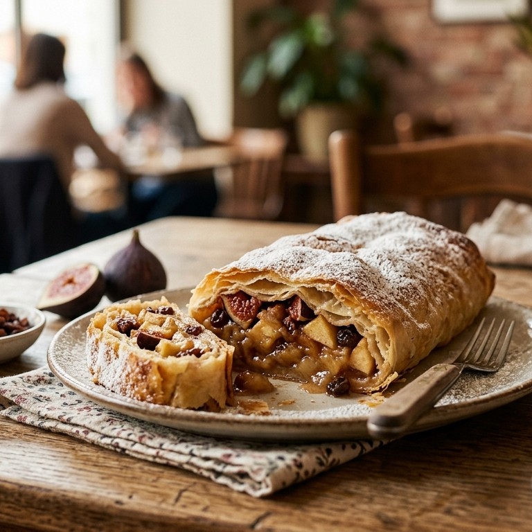 Taart Apfelstrudel uit Oostenrijk