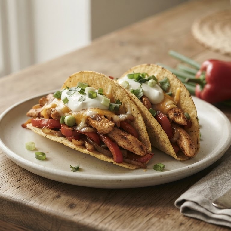 Taco's met kip en paprika