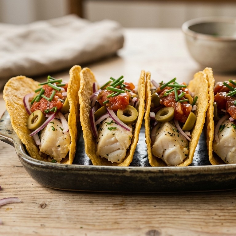 Tacoschelpen met tomatensaus