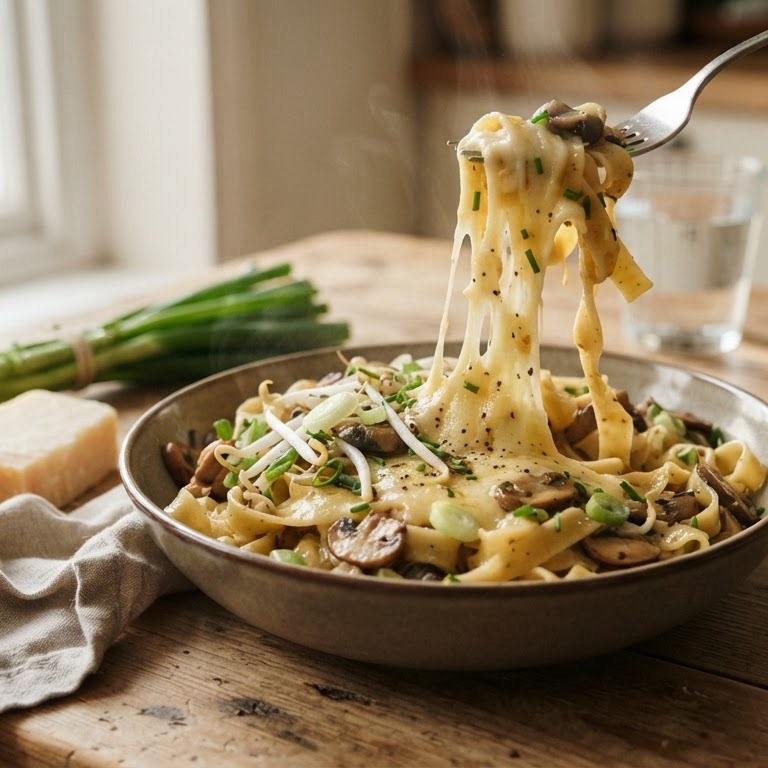 Tagliatelle met kaas