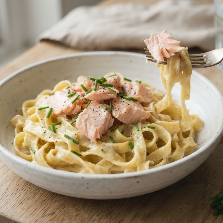 Tagliatelle met zalm
