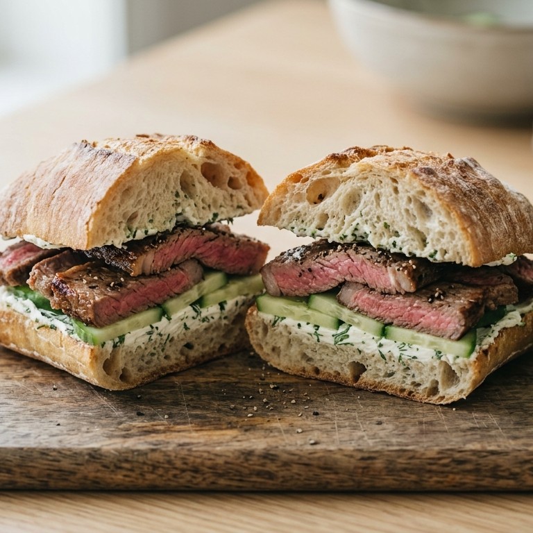 Tamara's ciabattina met biefstuk