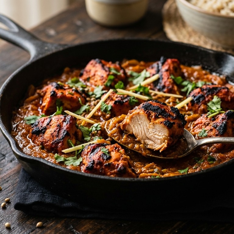 Tandoori kip curry