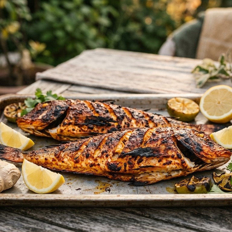 Tandori machhi (Tandoori vis)