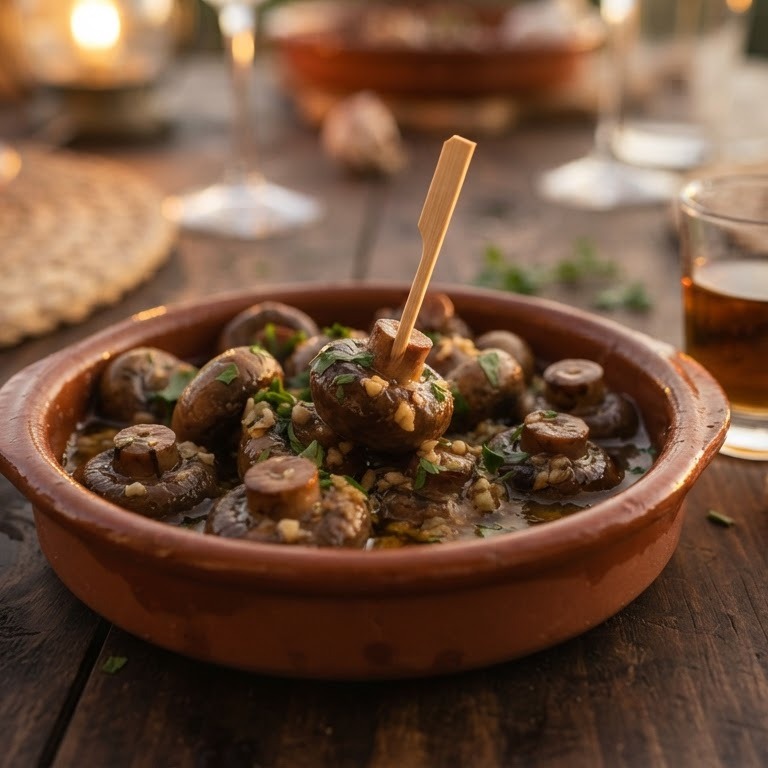 Tapas champignons in sherry